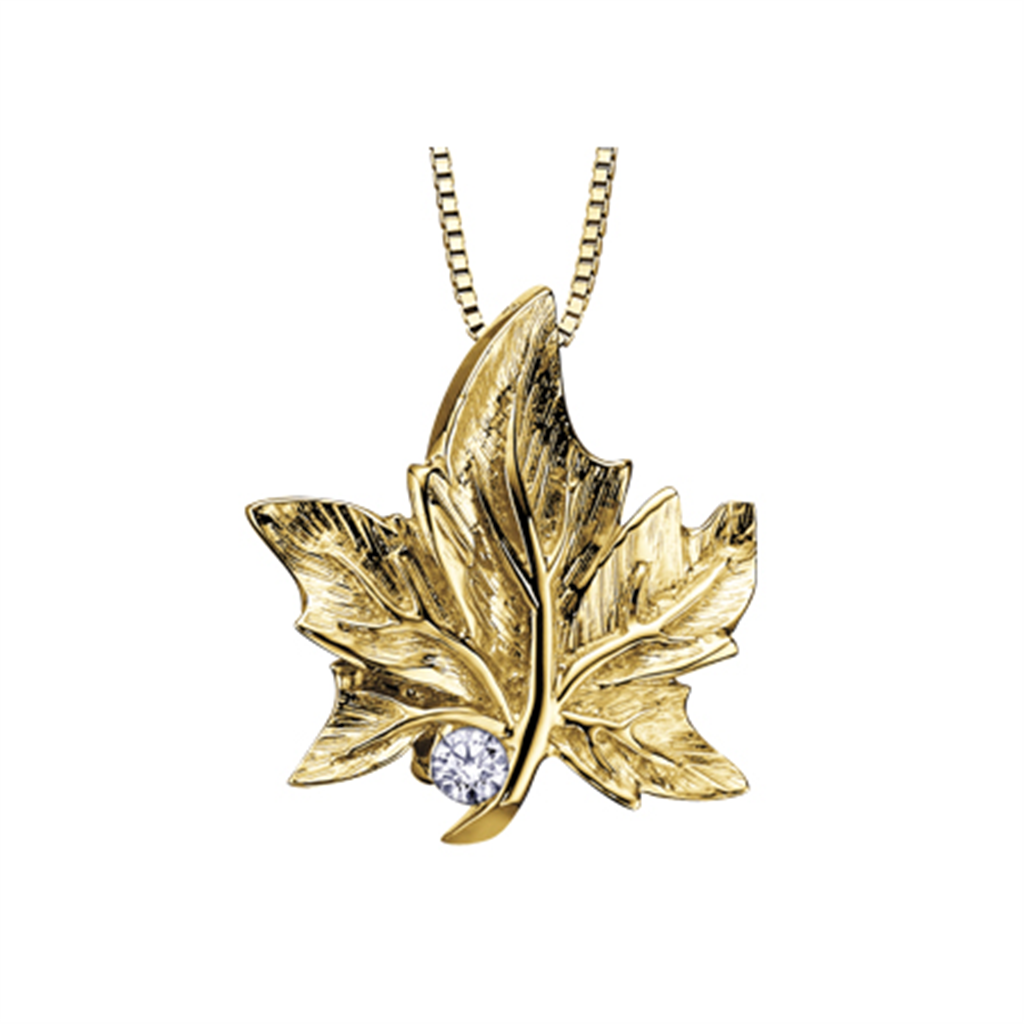 Canadian Gold Maple Leaf Pendant