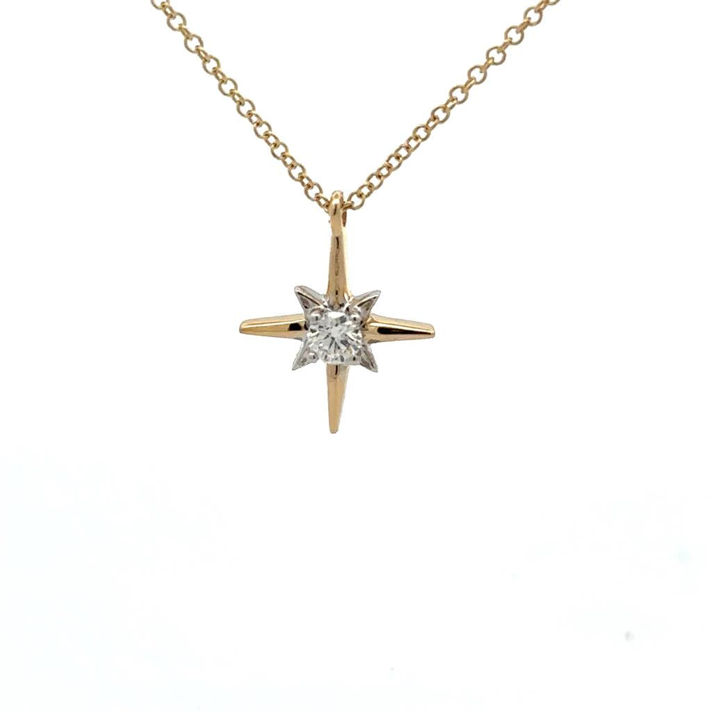 Maple Leaf Diamonds Pendant with Chain
