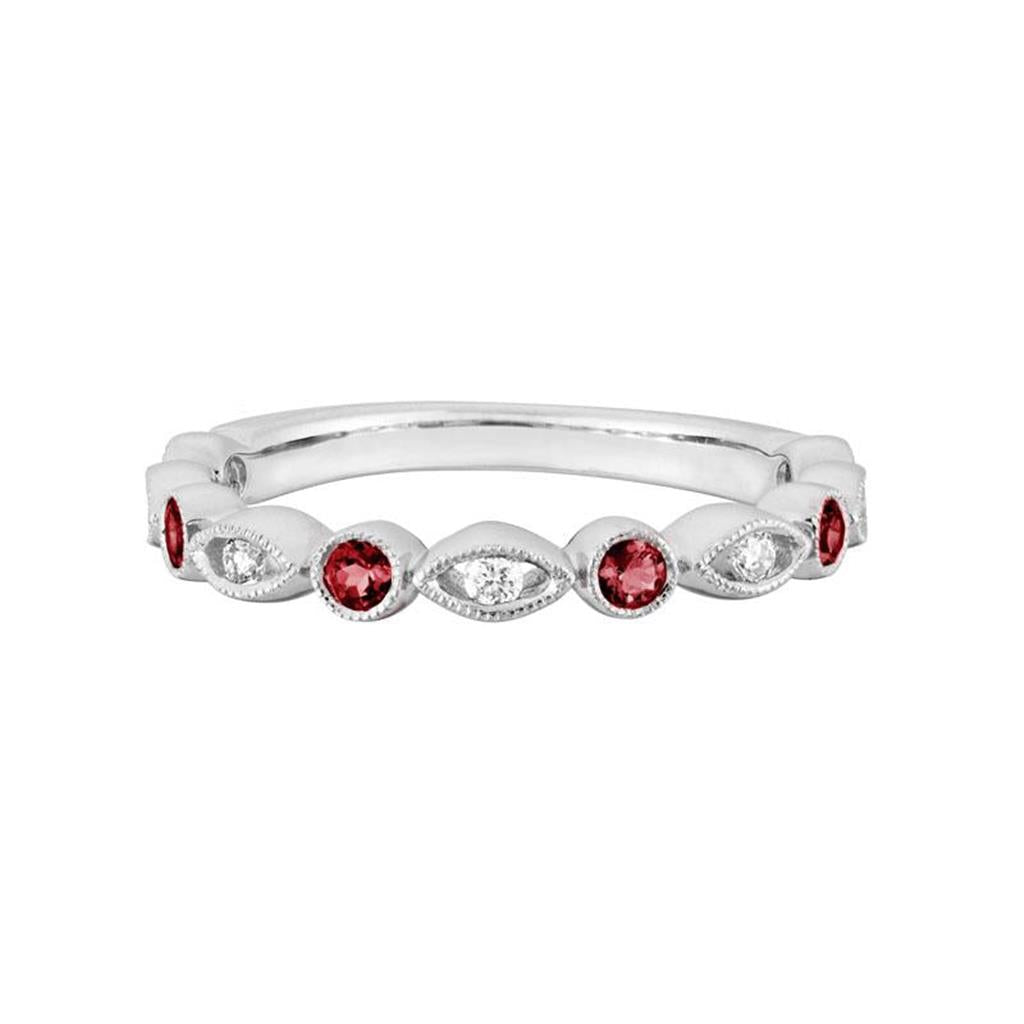 Spinel and Diamond Ring