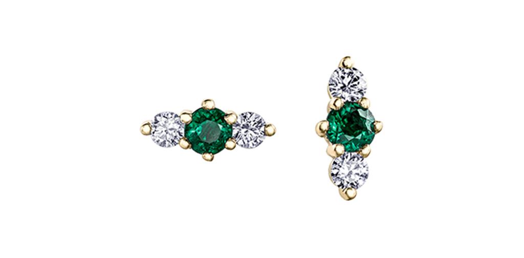 Maple Leaf Diamonds Earrings