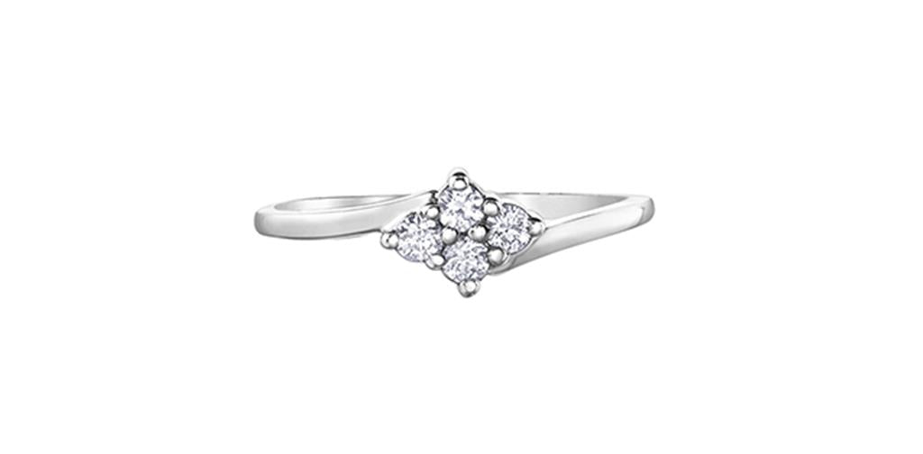 Maple Leaf Diamonds Ring