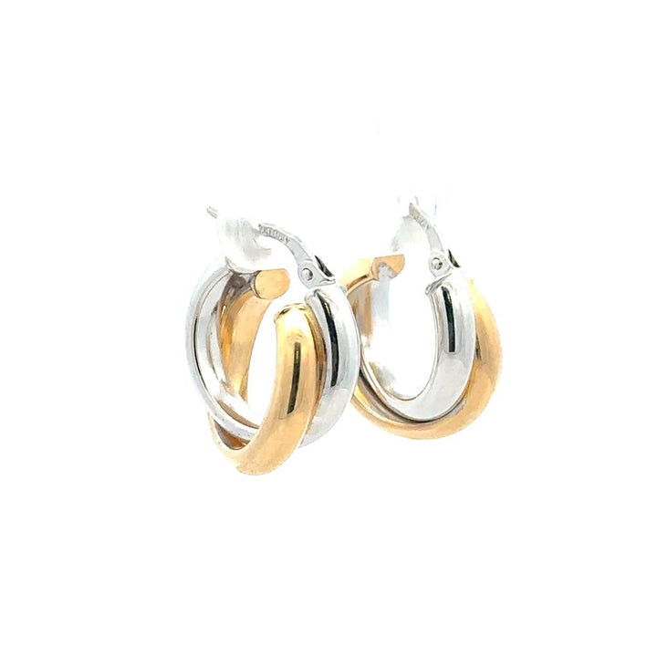 Two-Tone Chubby Hoops
