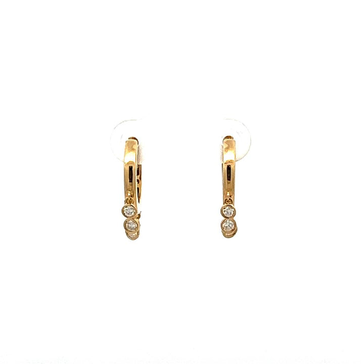 Diamond Dangle Huggies