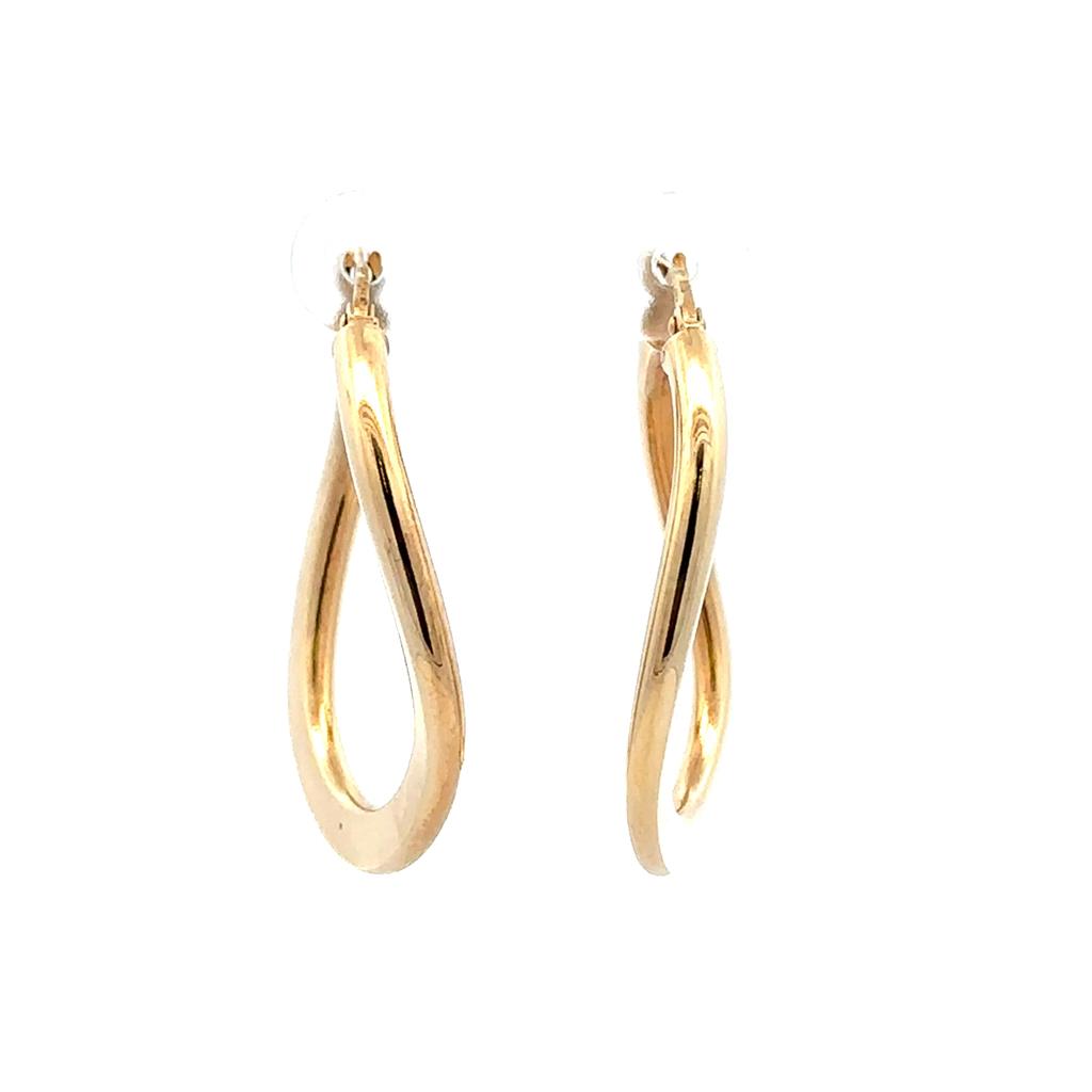 Flat Twist Hoops