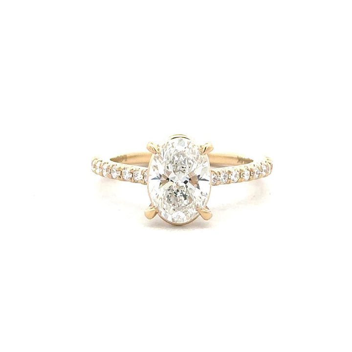 Oval Lab Grown Diamond Engagement Ring