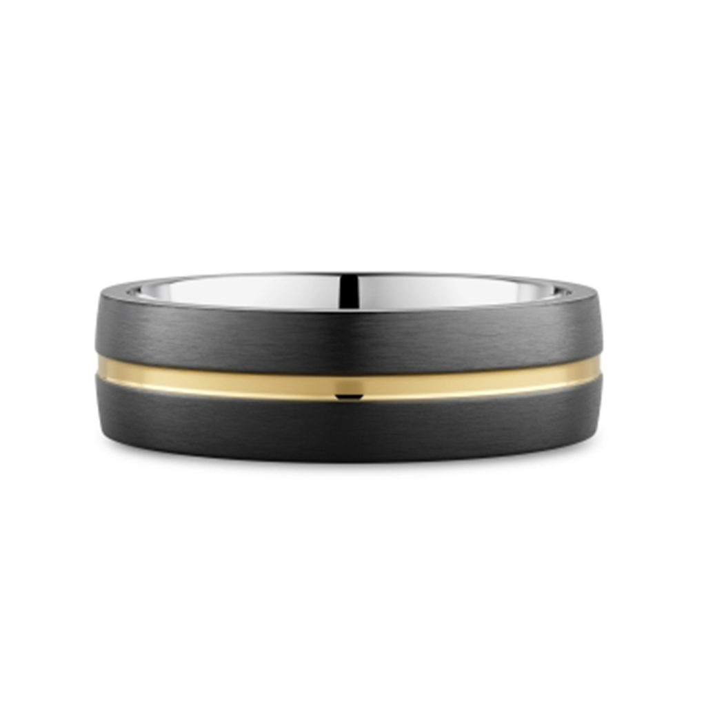 Gold, Silver & Ceramic Band