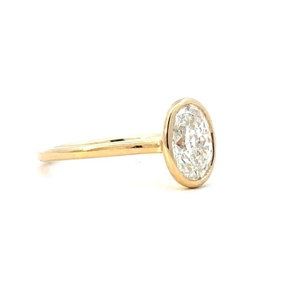Oval Lab Grown Diamond Engagement Ring