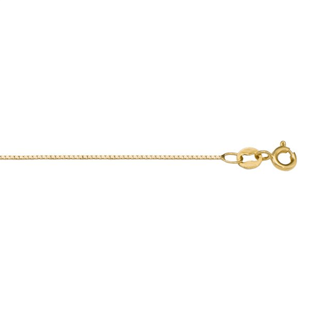10K Gold Box Chain - 18 Inches - Davidson's Jewellers