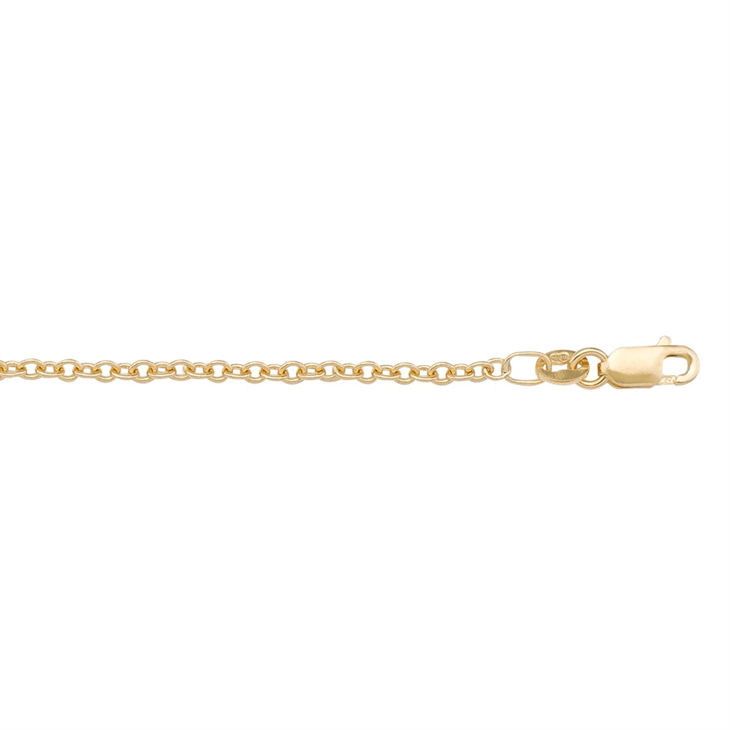 10K Gold Cable Link - 22 Inches - Davidson's Jewellers