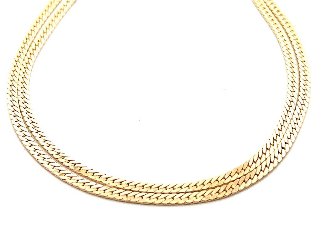 10K Gold Flat Curb Chain - Davidson's Jewellers