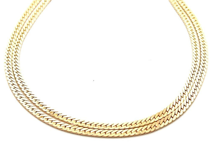 10K Gold Flat Curb Chain - Davidson's Jewellers