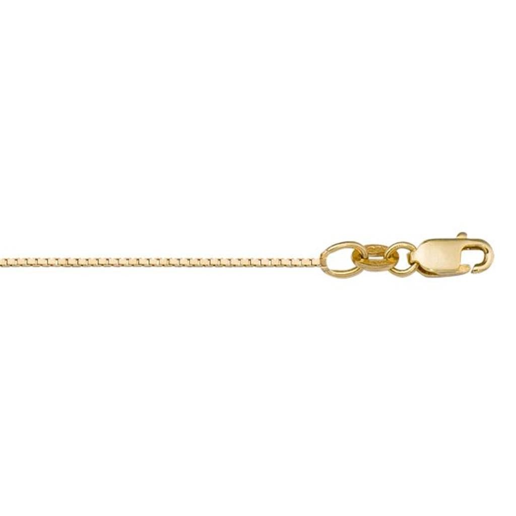 10K Yellow Gold Fine Box Chain - 20 Inches - Davidson's Jewellers