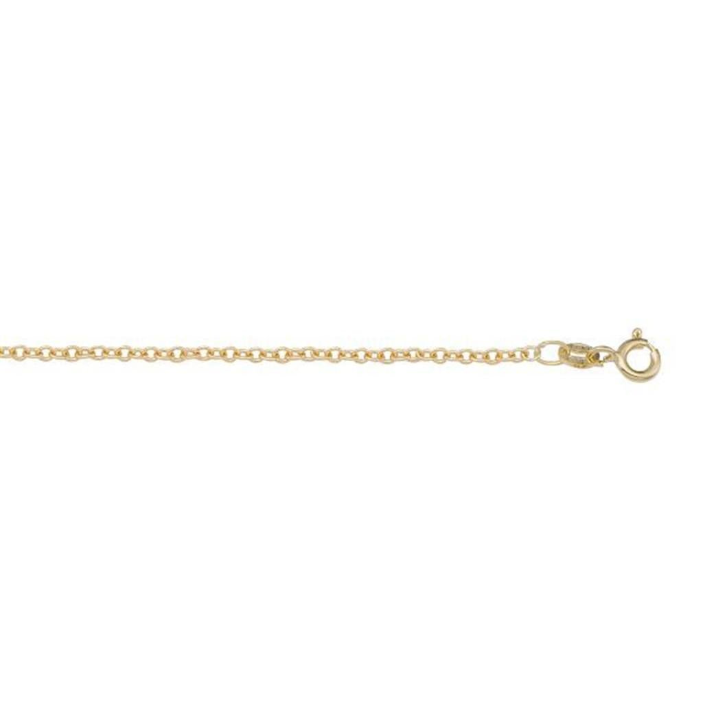 10K Yellow Gold Fine Cable Chain - 18 Inches - Davidson's Jewellers