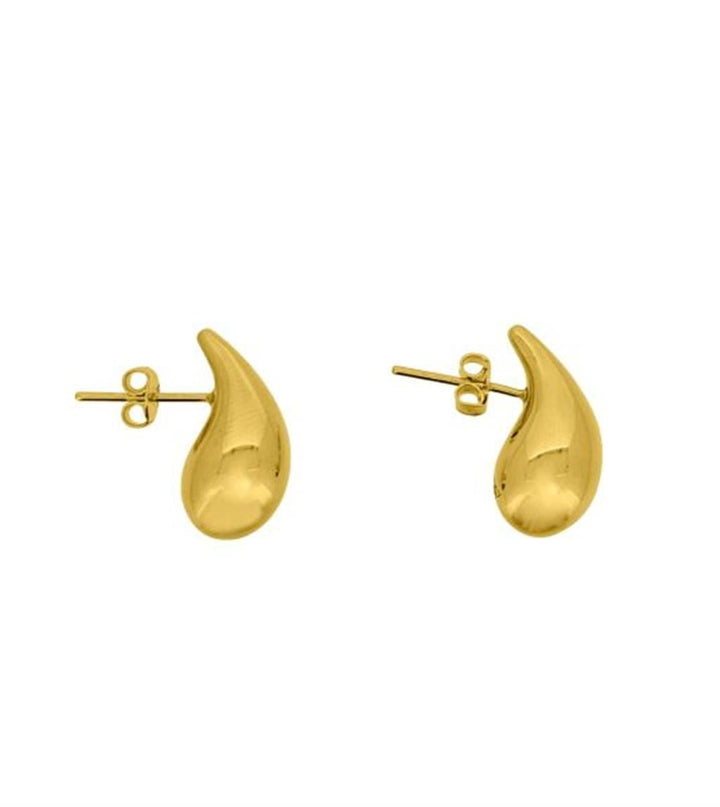 10K Yellow Gold Teardrop Earrings - Davidson's Jewellers