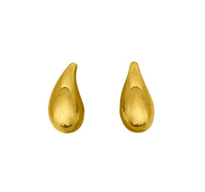 10K Yellow Gold Teardrop Earrings - Davidson's Jewellers