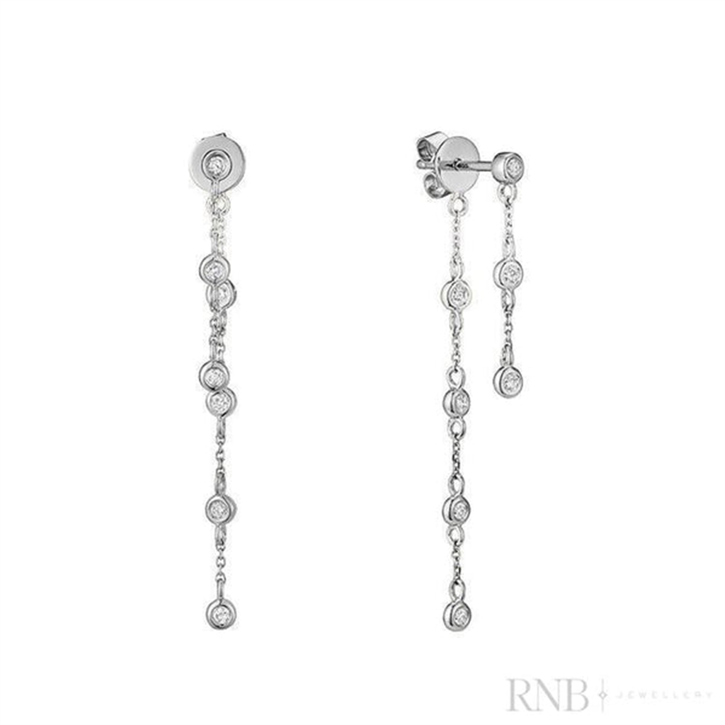 Diamond Double-Dangle Earrings