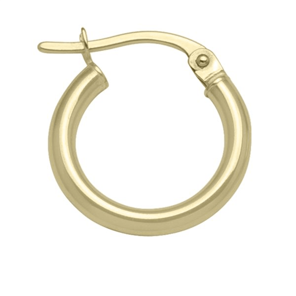 14K Gold Small Hoops - Davidson's Jewellers