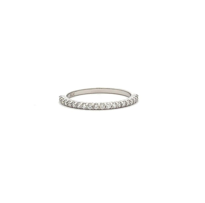 White Gold and Diamond Band