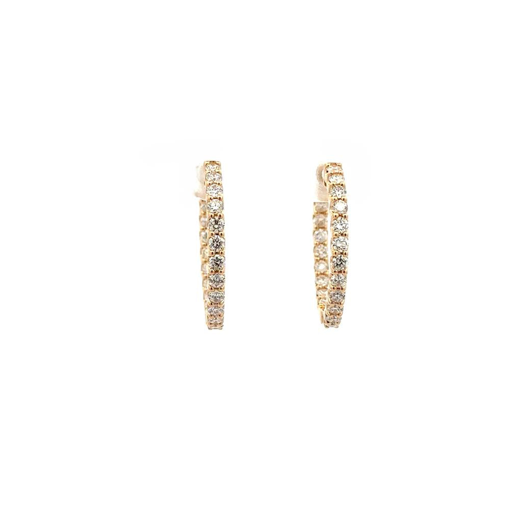 Inside-Out Diamond Hoop Earrings