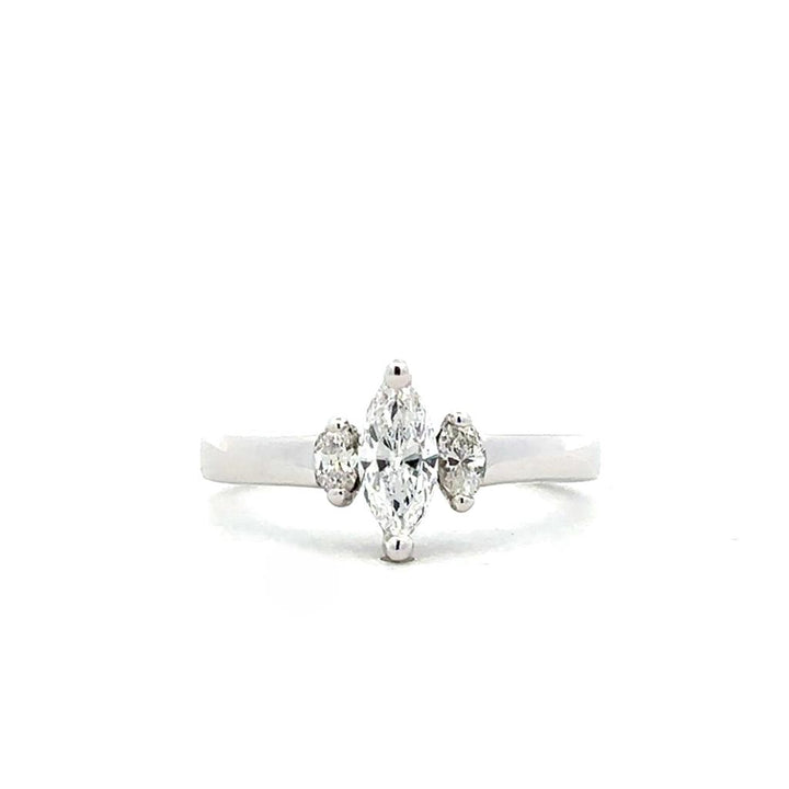 White Gold Marquise Diamond Ring