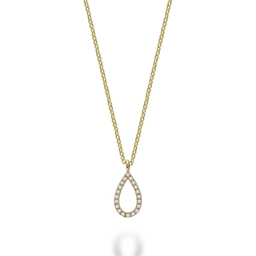 Pear Shape Diamond Pendant