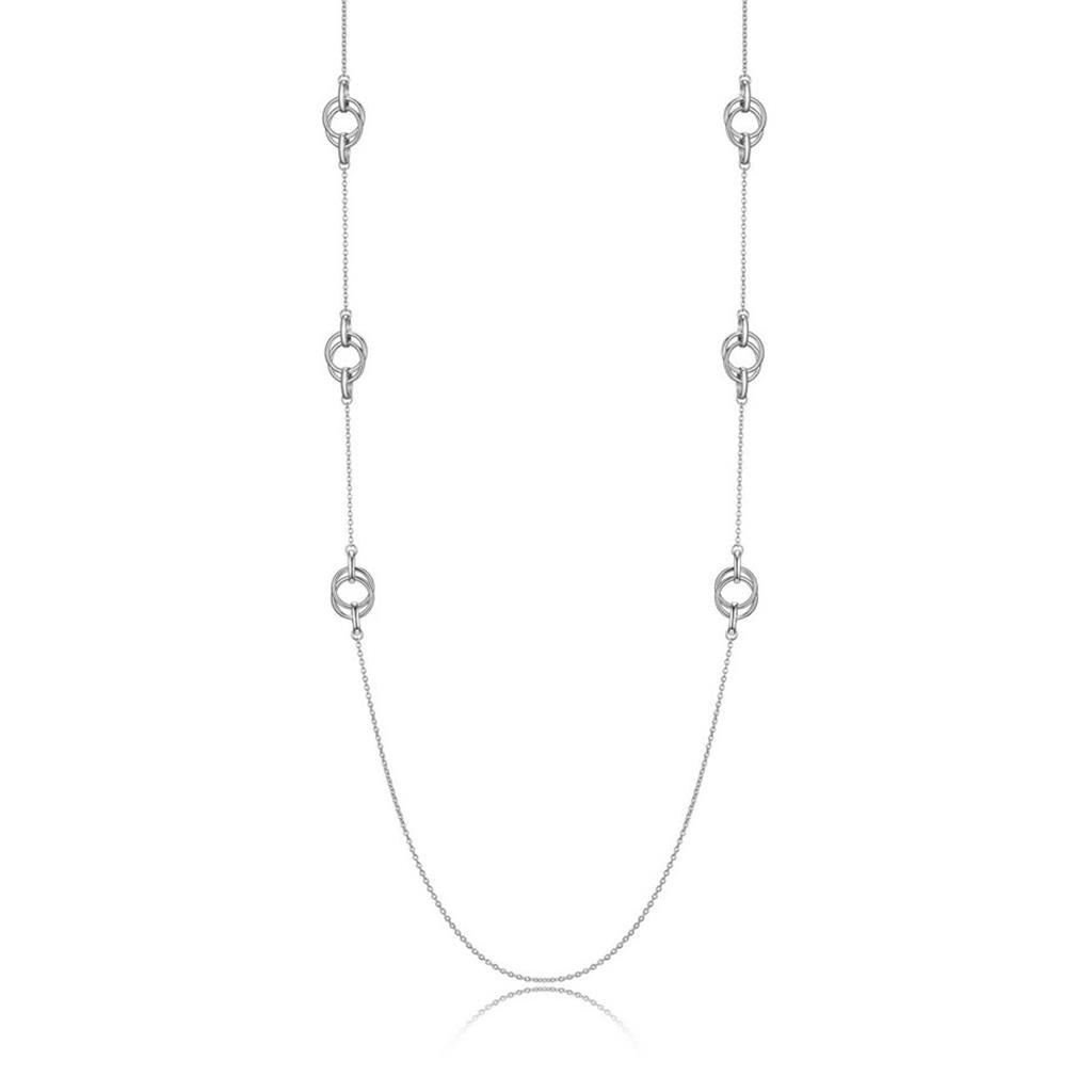 Long Sterling Silver Necklace