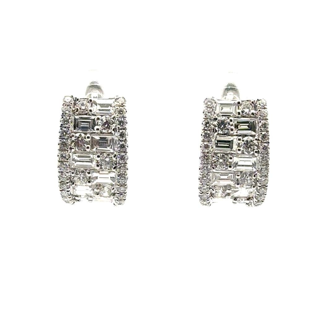 18K Diamond Huggies - Davidson's Jewellers