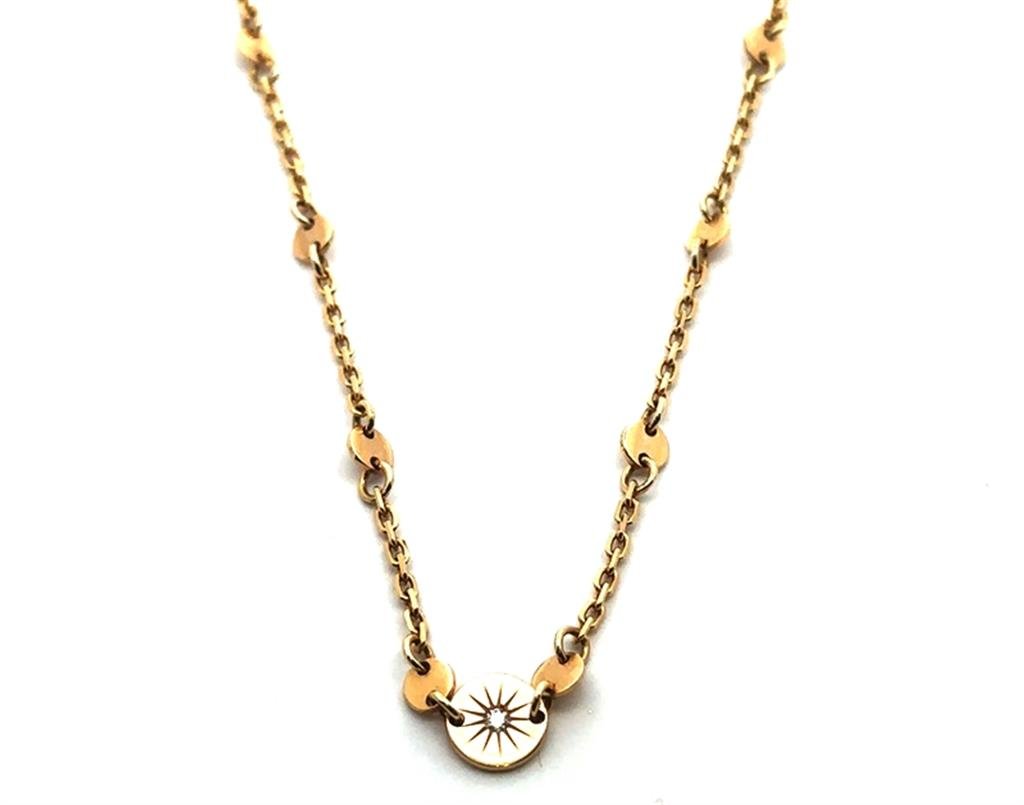 18K Gold DIsc Bracelet - Davidson's Jewellers