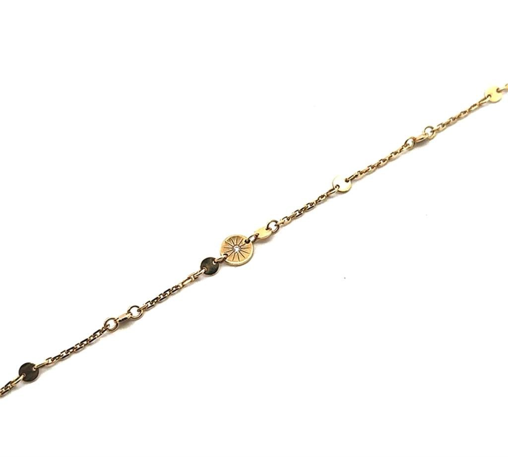 18K Gold DIsc Bracelet - Davidson's Jewellers