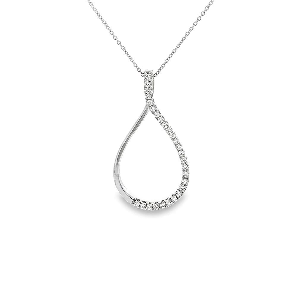 18K White Gold and Diamond Pendant - Davidson's Jewellers