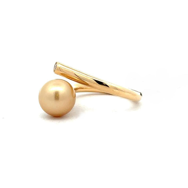 18K Yellow Gold and Pearl Ring - Davidson's Jewellers