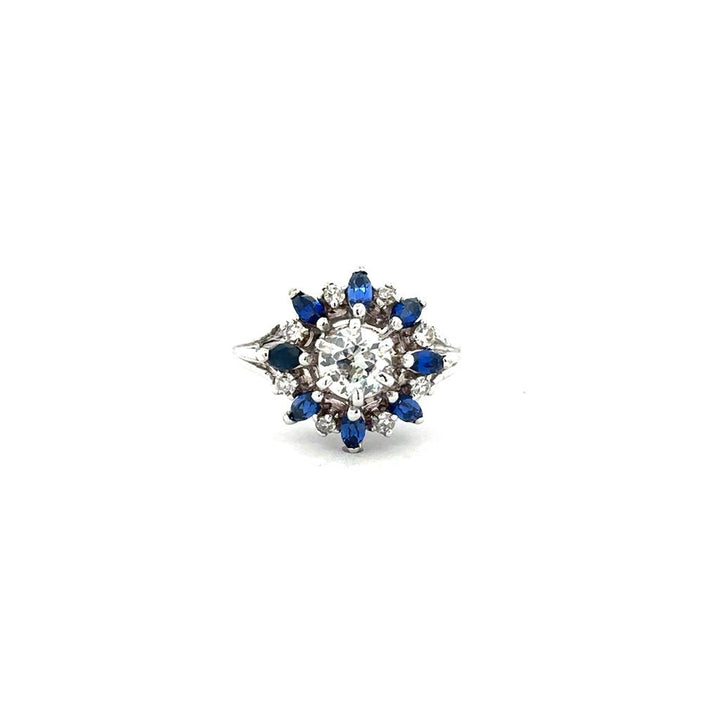 Diamond & Sapphire Cluster