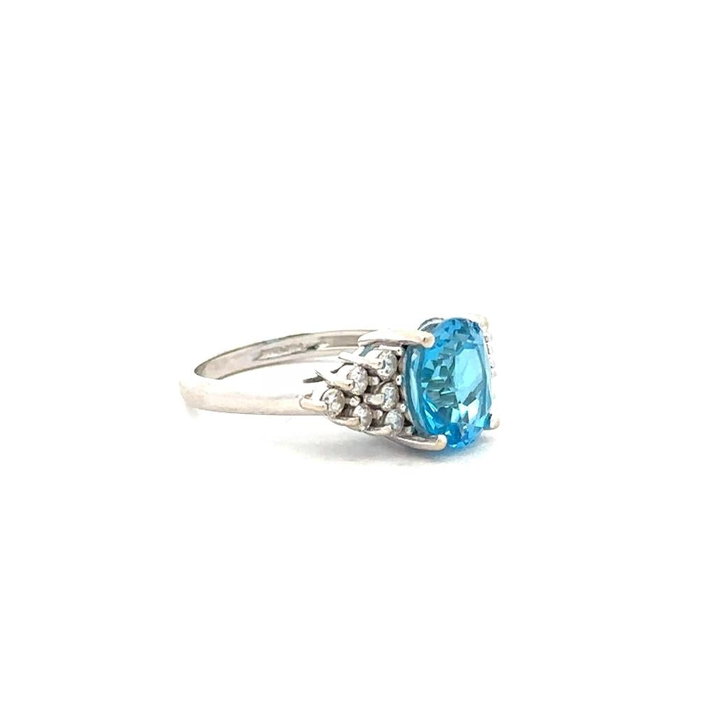 Swiss Blue Topaz Ring