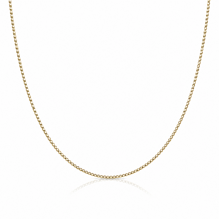 Diamond Cut Bead Necklace - 18 Inch