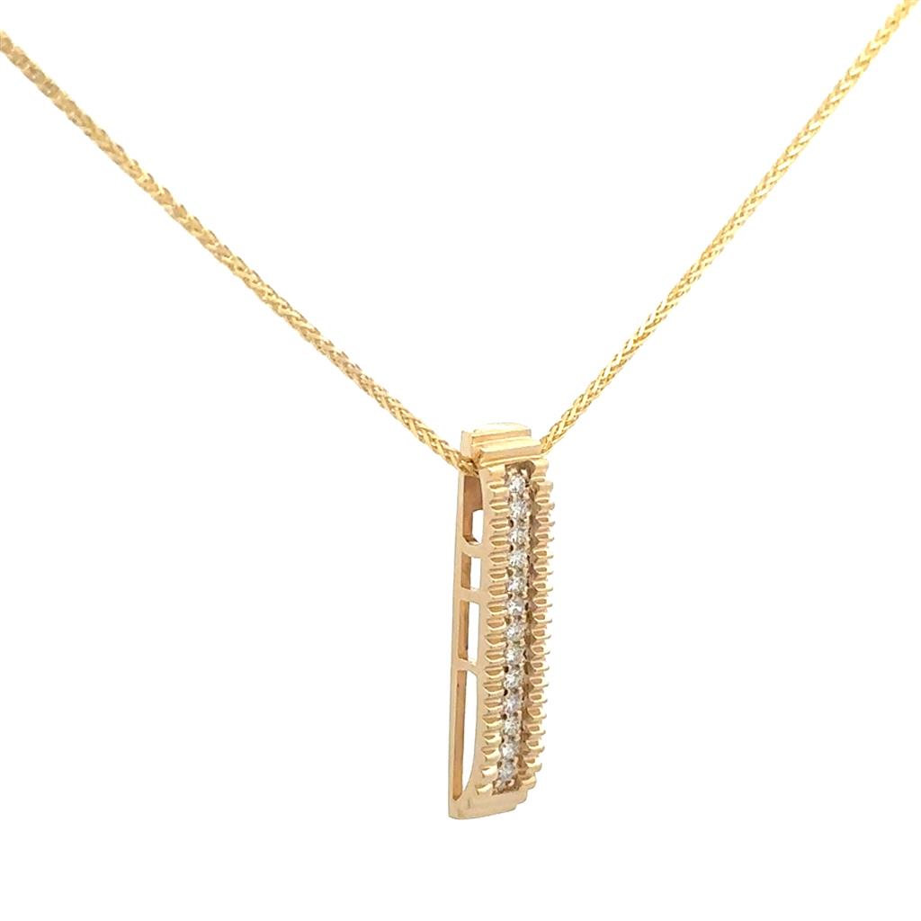 Diamond Bar Pendant