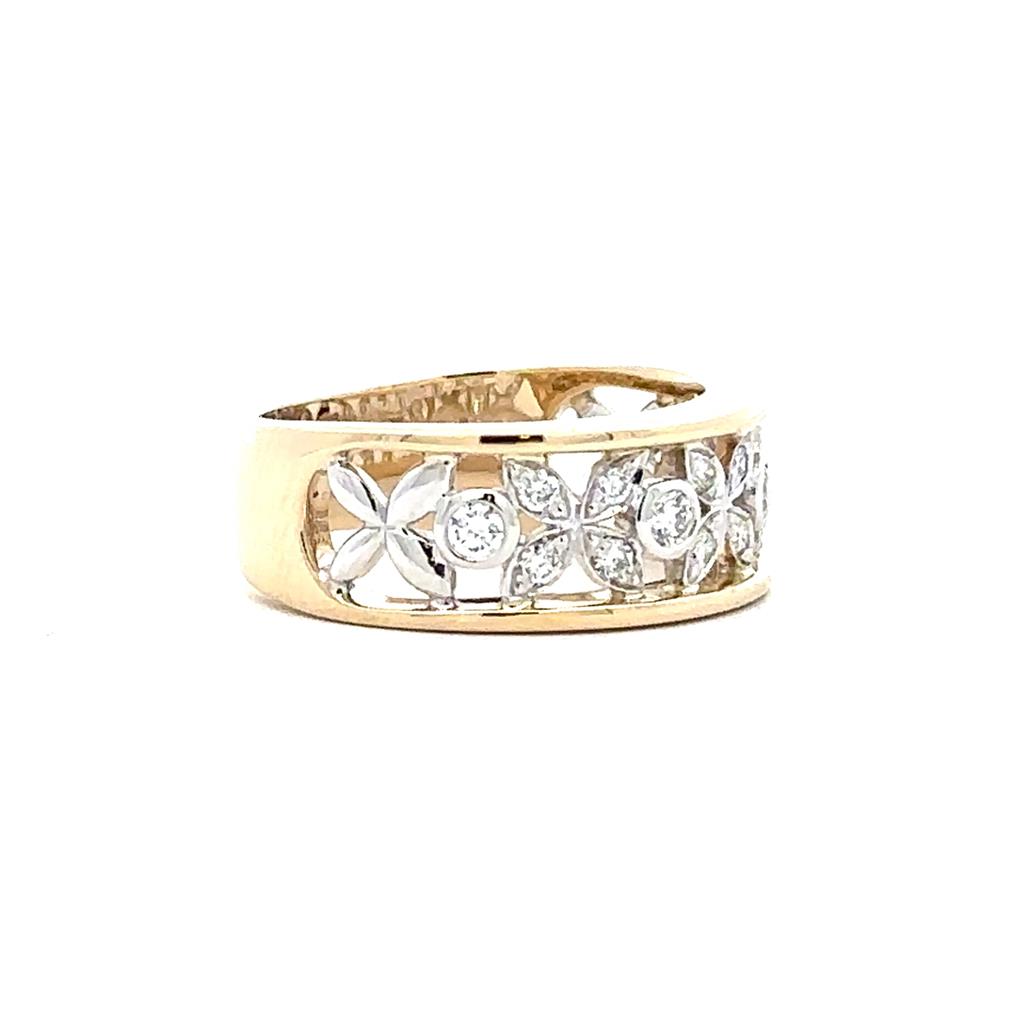 Two-Tone Gold & Diamond Ring