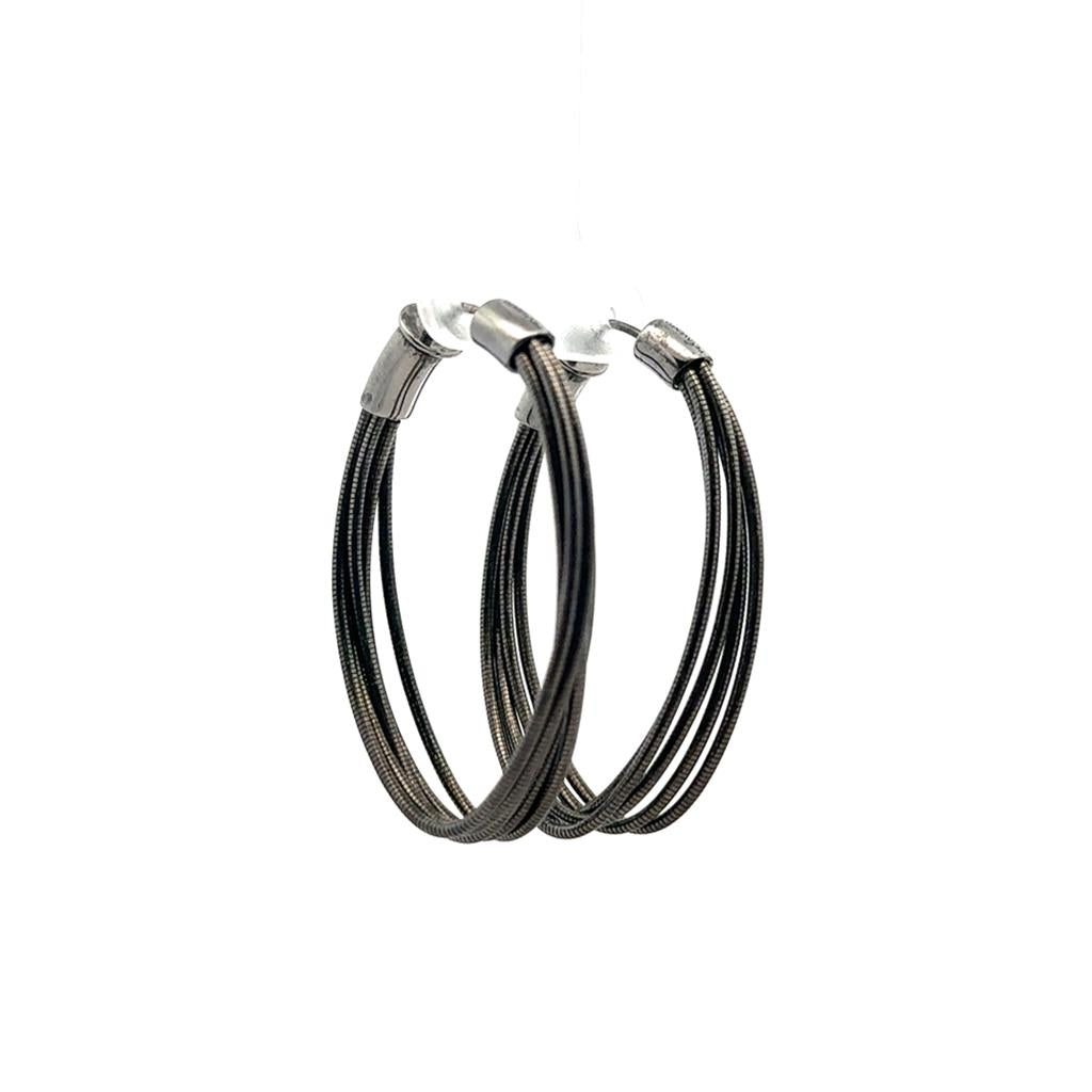 Silver Multi-Strand Hoops