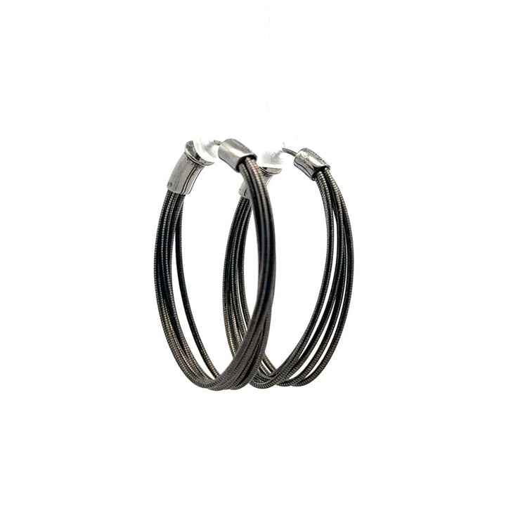 Silver Multi-Strand Hoops