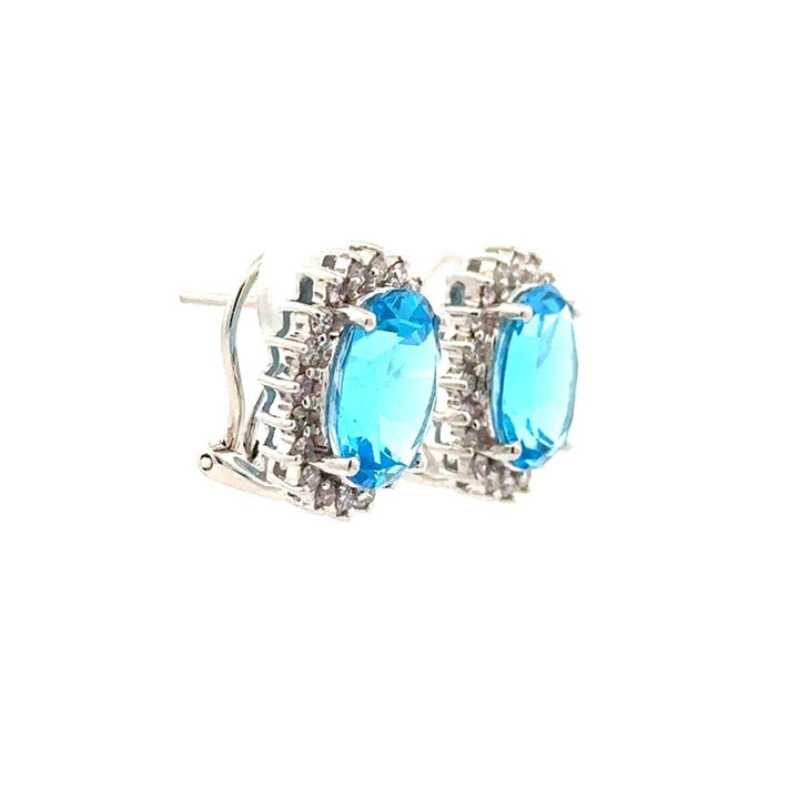 Swiss Blue Topaz Earrings