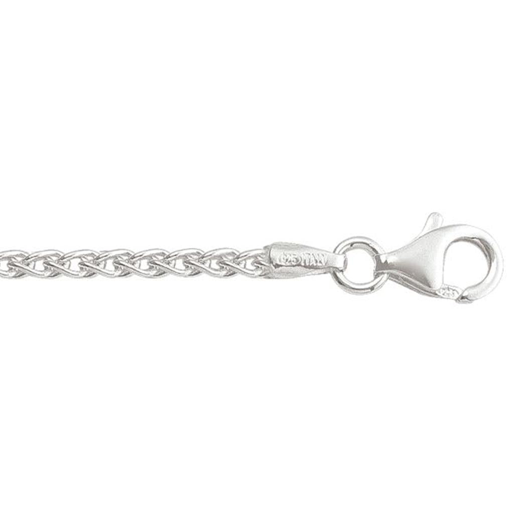 Silver Wheat Chain - 18 Inches