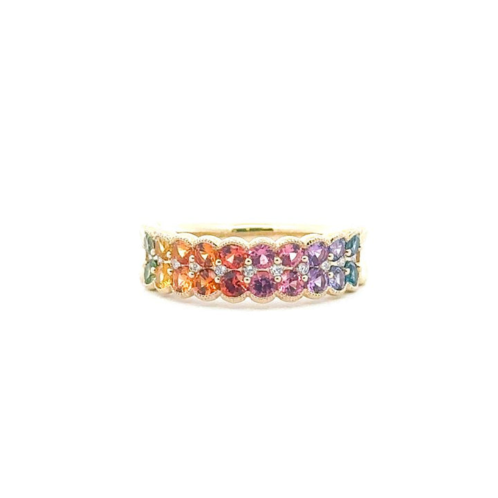 Rainbow Sapphire Ring
