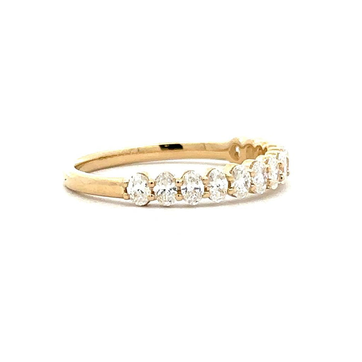 Oval Diamond Wedding/Anniversary Band