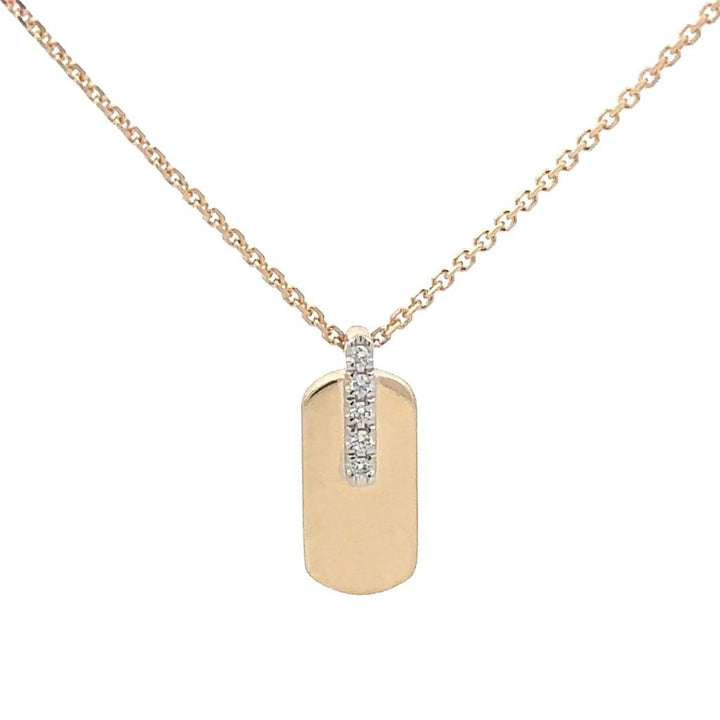 Petite Diamond Pendant with Chain