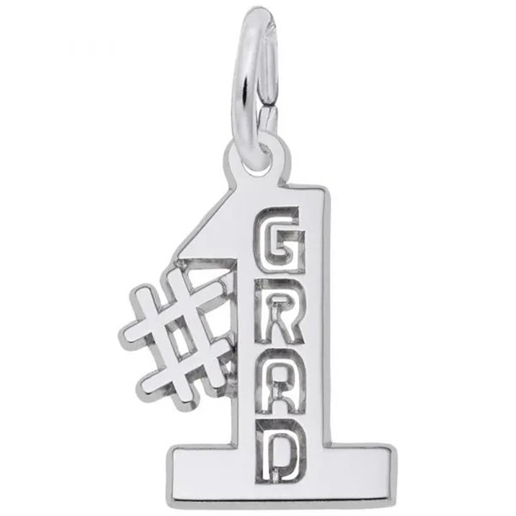Silver Grad Charm/Pendant