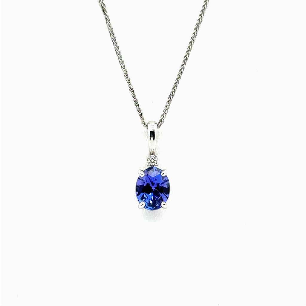 Oval Tanzanite Pendant