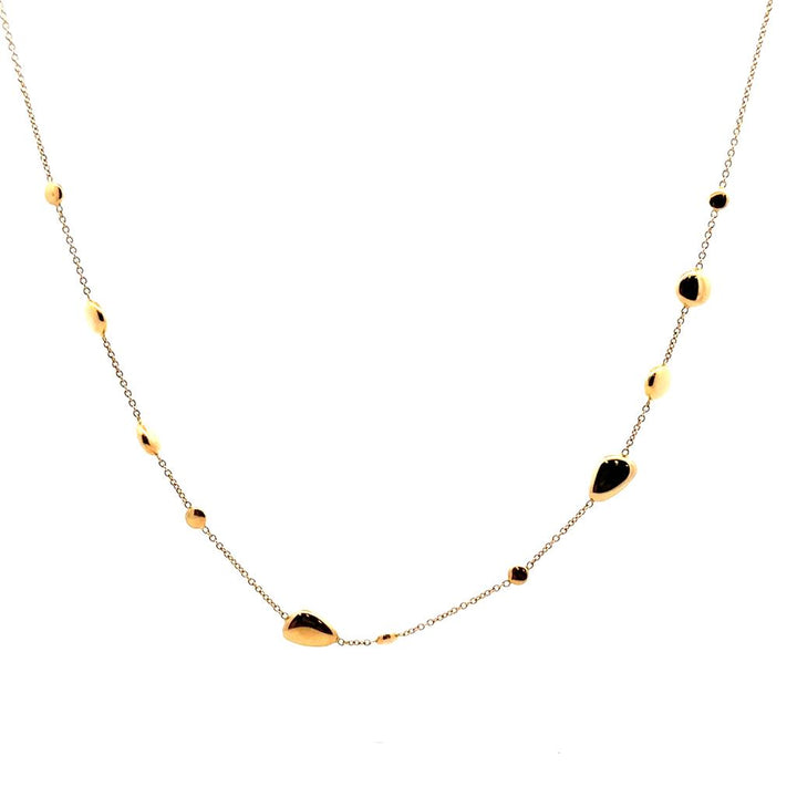 Yellow Gold Station Necklace - 18K