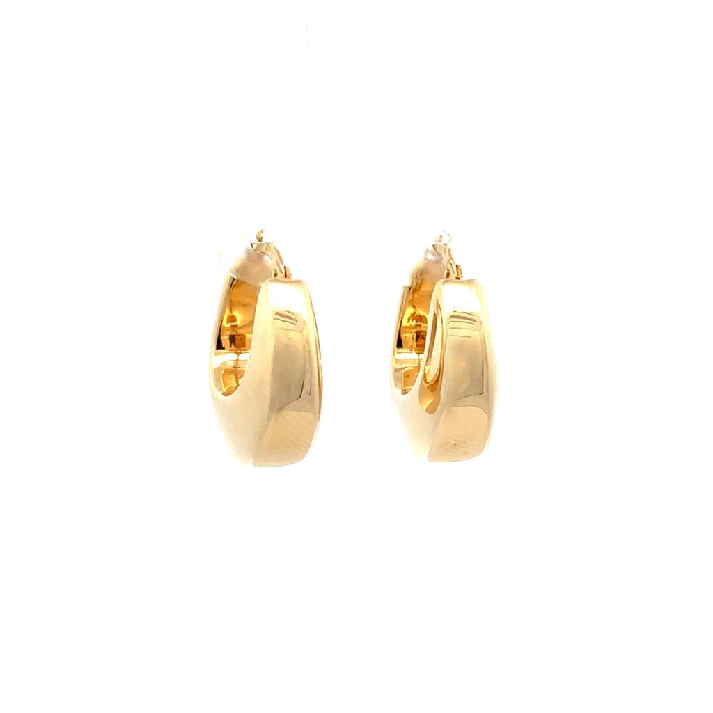 Yellow Gold Medium Hoops