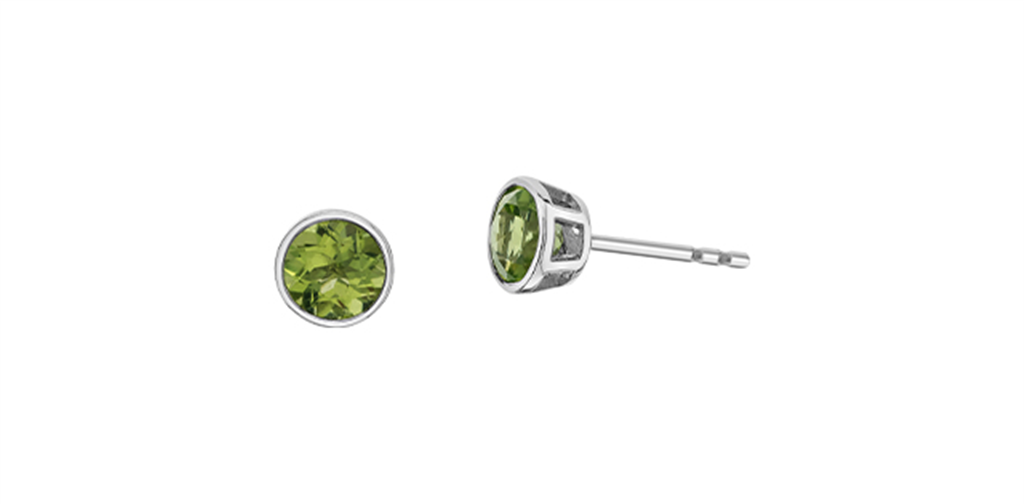 Peridot Stud Earrings