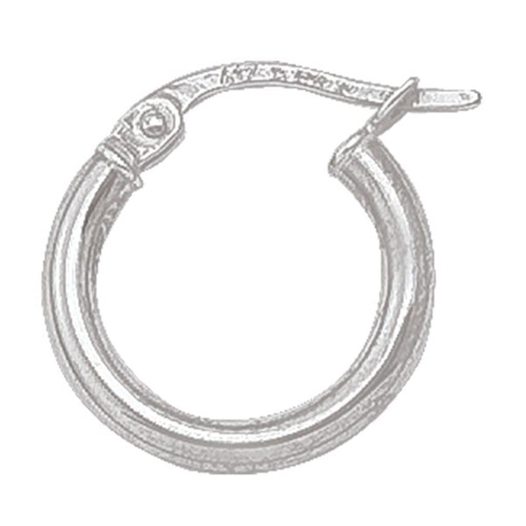 White Gold Hoop Earrings