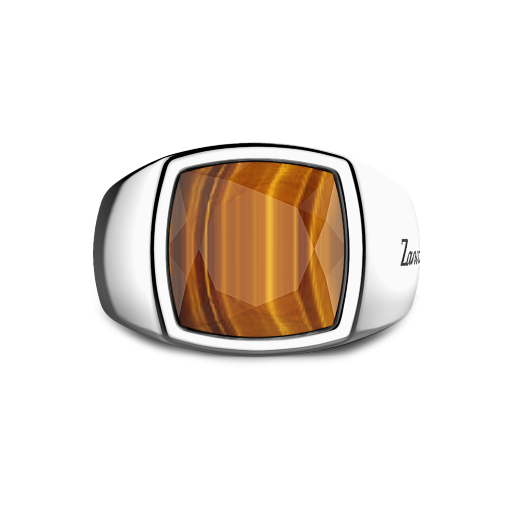 Silver & Tiger's Eye Ring